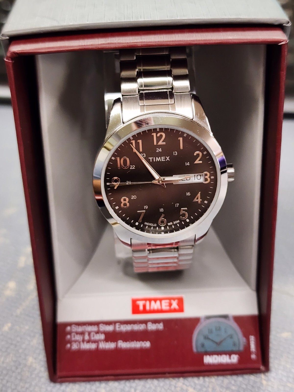 New Working Timex Indiglo South Street 24Hour Men