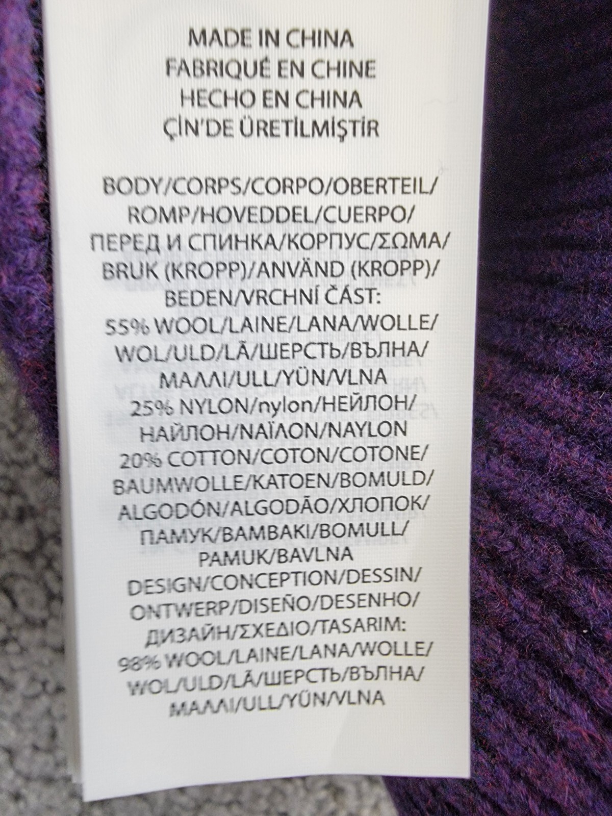 Ralph Lauren Fair Isle Wool-Blend Sweater Little Girl 2 Purple Multi Button Back - Picture 14 of 17