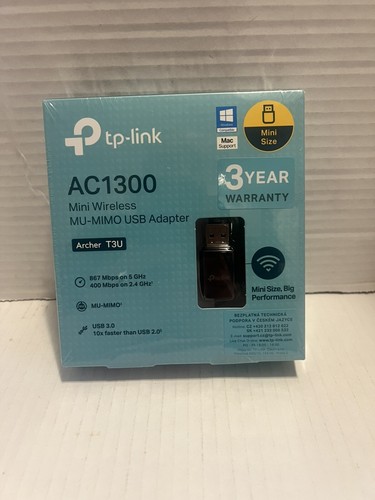 O-TP-Link Archer T3U AC1300 Mini Wireless MU-MIMO USB Adapter Dual Band Super B2