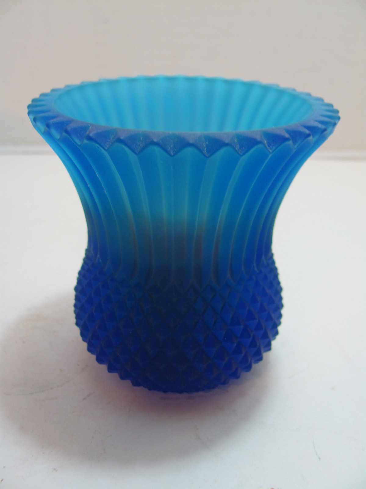 VINTAGE COBALT BLUE VOTIVE CANDLE HOLDER