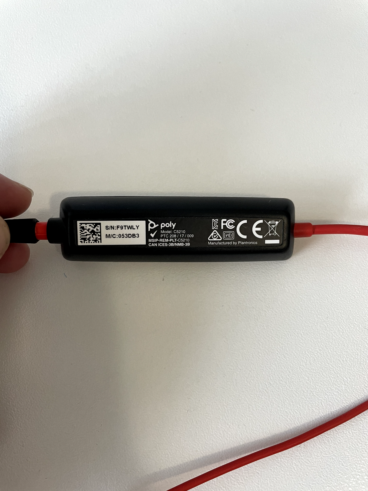 POLY BLACKWIRE C3215 Headband Ear-Cup (Over the Ear) - Black (209746-22)