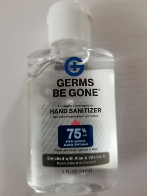 Gel Hand Sanitizer Germs Be Gone Case of 12 BottLes 2.0 Oz EACH.