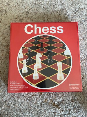 Pressman CHESS Board Game 2005 NEW SEALED 1901A Staunton Pieces Strategy