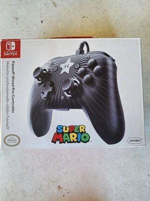 NEW PDP Nintendo Switch Faceoff Wired Pro Controller Super Mario Star