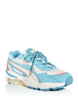 Женские голубые кожаные спортивные кроссовки PUMA Mixed Media Cell Stellar Toe 9