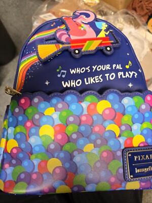 LOUNGEFLY PIXAR INSIDE OUT BING BONG MINI BACKPACK~ WITH TAGS~ BRAND NEW~