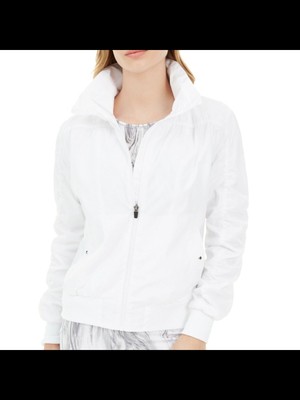 

ИДЕОЛОГИЯ Женский белый плащ на молнии с карманами, 100082546