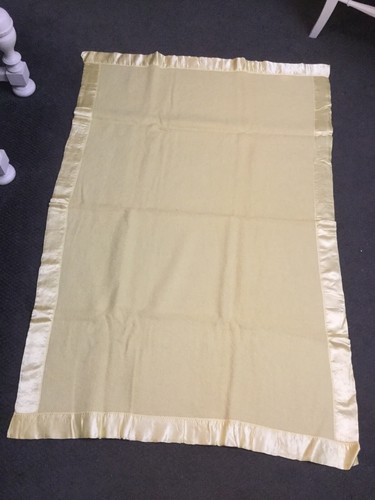 Vintage 100% Wool Baby Blanket St. Mary's RARE 42 x 60 Original Box NOS