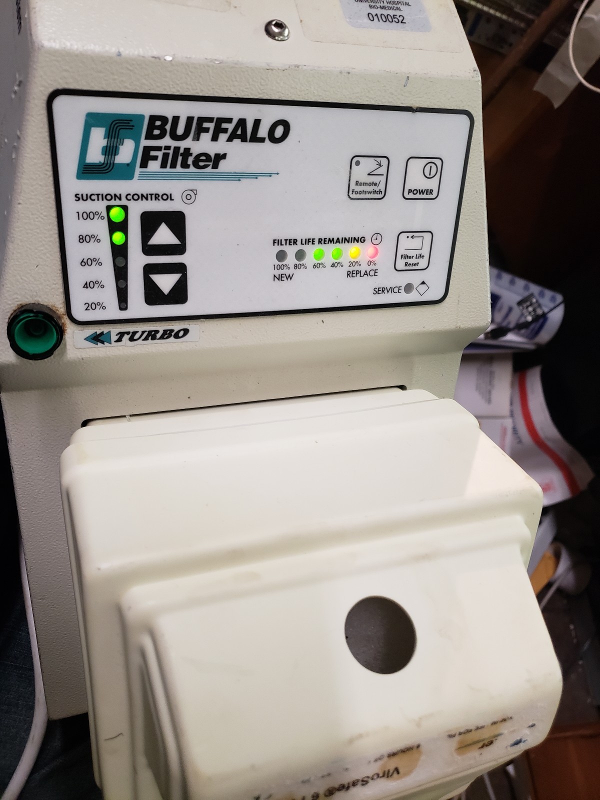 Buffalo Filter PSWTURBO PlumeSafe Smoke Evacuation System with Filter