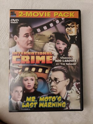 International Crime DVD New The Shadow Mr Motos Last Warning 2-Movie Pack