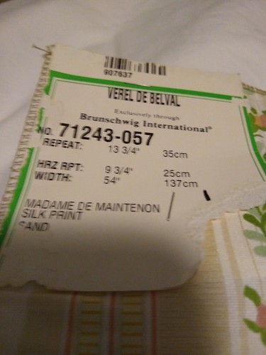 BRUNSCHWIG & FILS Verel de Belva Silk fabric. 