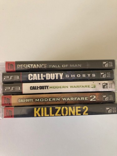 5 Playstation 3 (PS3) Game lot COD Killzone 2 Resistance Modern Warfare 2 MW3