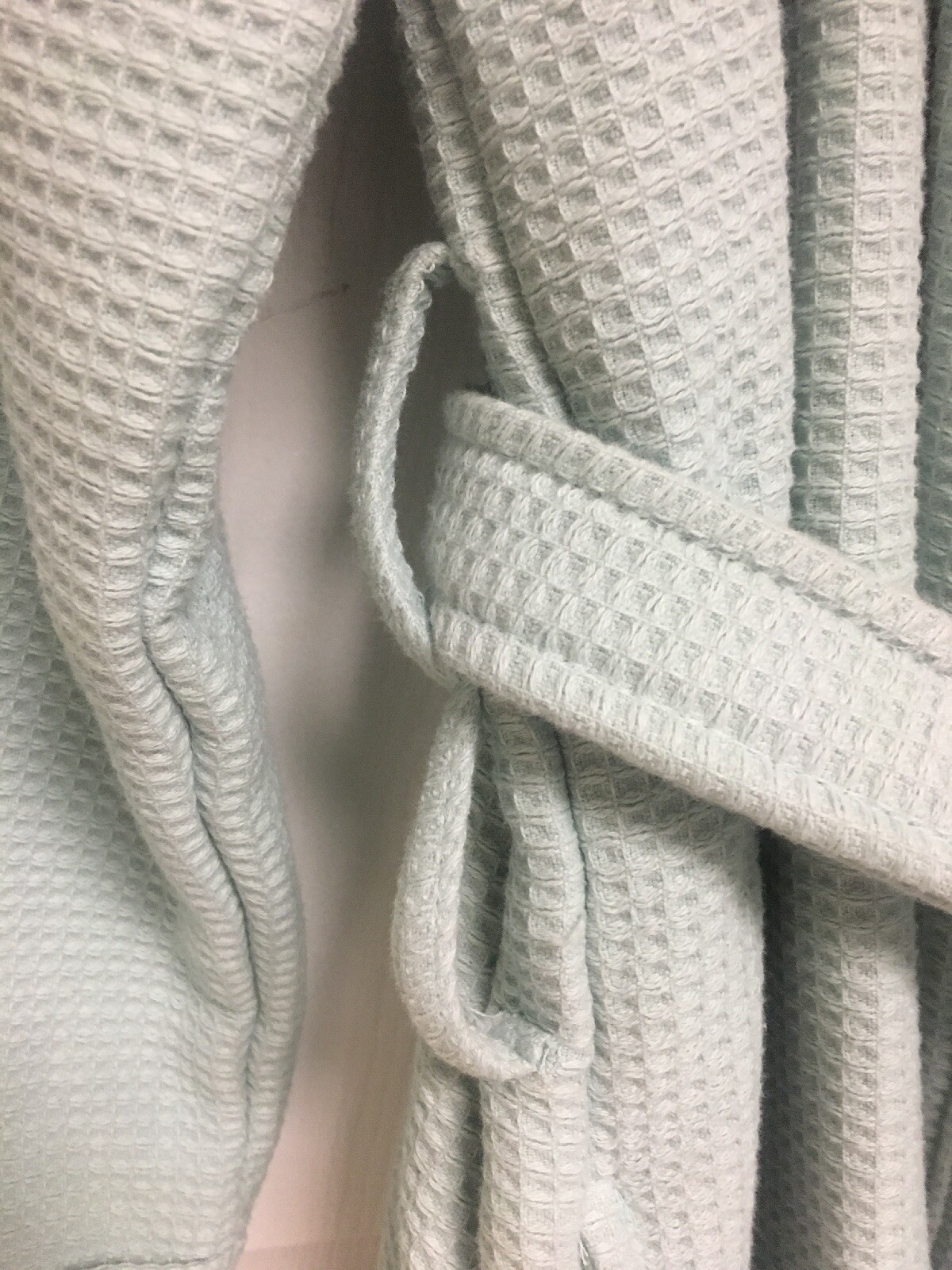 HOTEL COLLECTION, Spa Robe, Turkish Cotton, Waffle Weave, Blue, One Size, NWOT