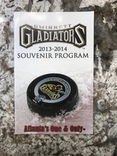 Gwinnett Gladiators Program 2013-2014 | eBay