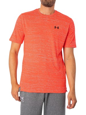 

Мужская свободная жаккардовая футболка Under Armour Tech Vent, розовая, Розовый, 1379781-628