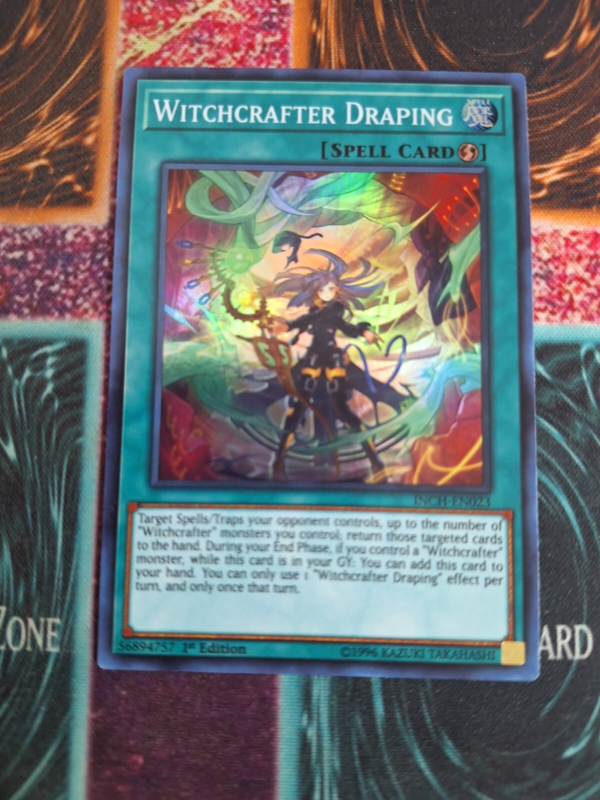 yugioh cards that return spells and traps to hand Yu-Gi-Oh! Witchcrafter Draping INCH-EN023 Super Rare 1st Edition Near Mint  a1/