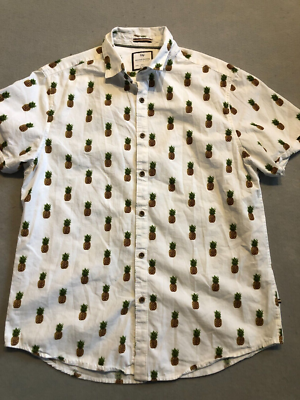 Denim and flower pineapple cheap shirt