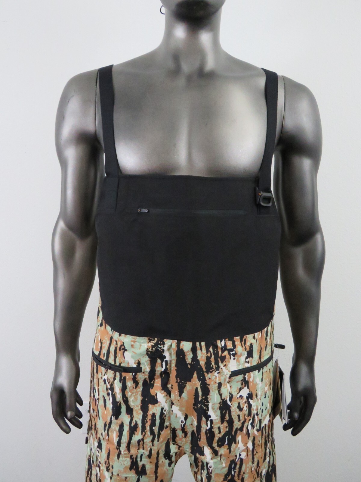 Pre-owned The North Face Mens North Face Summit Verbier Waterproof Gtx Gore Tex Shell Ski Bibs Pant Almon In Black