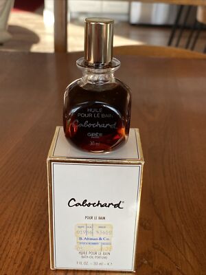 Vintage NEW UNSED FULL Gres Cabochard 1 Oz 30 mL Bath Oil Huile Pour Le Bain