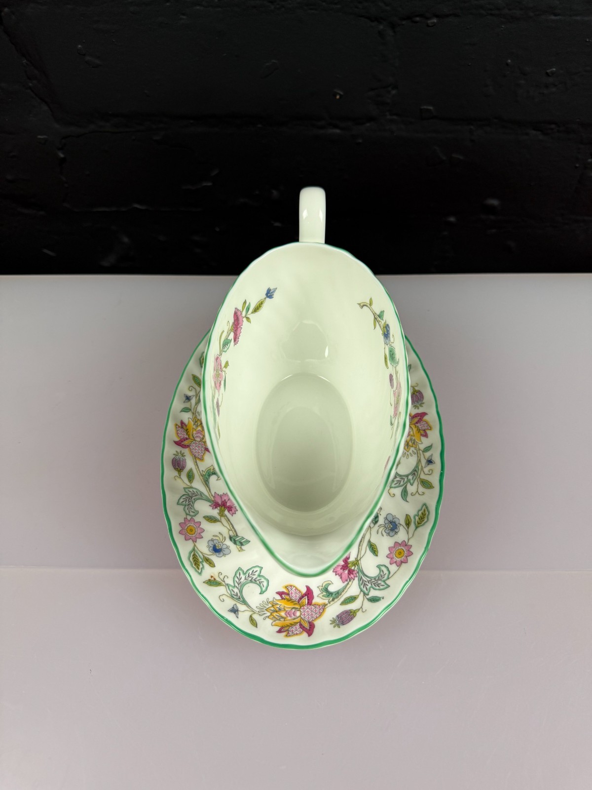 Minton Haddon Hall Gravy Boat / Sauce Jug and Stand Drip Plate 3 Sets Available