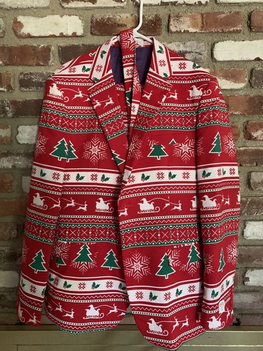 Winter Wonderland Christmas OppoSuit Size 42- Used- Fits 36” Waist