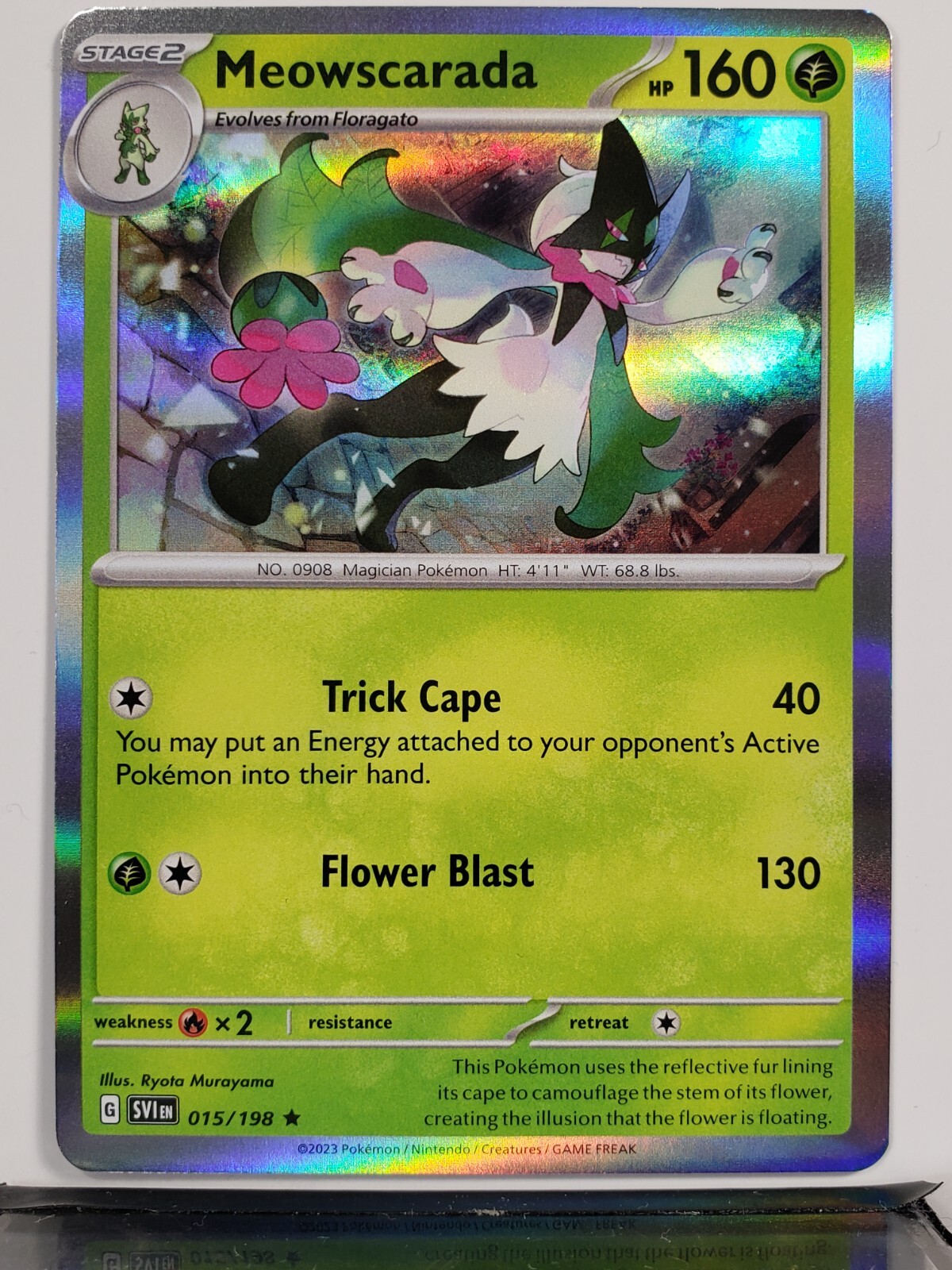 Misty 65 Prism Holo Carddass Anime Collection Pokemon Card