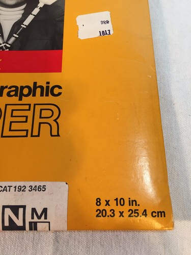 Kodak Kodabrome II RC Photographic Paper 8x10 25 Sheets - Sealed - Cat# 192 3465