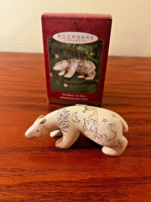 NEW Northern Art Bear Hallmark Keepsake 2000 Ancient Carving Tradition Ornament