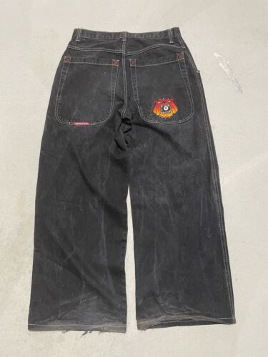 vintage Y2K JNCO Jeans 8-Ball Bulldog black BAGGY loose vintage Y2K JNCO Jeans 8-Ball Bulldog black BAGGY loose