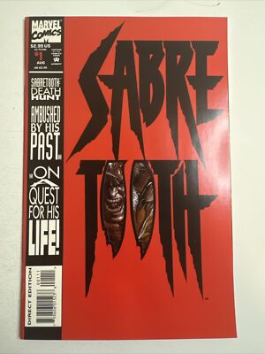 Sabretooth #1:  Home Is The Hunter!  Die-Cut Wraparound Cover, Marvel 1993 NM