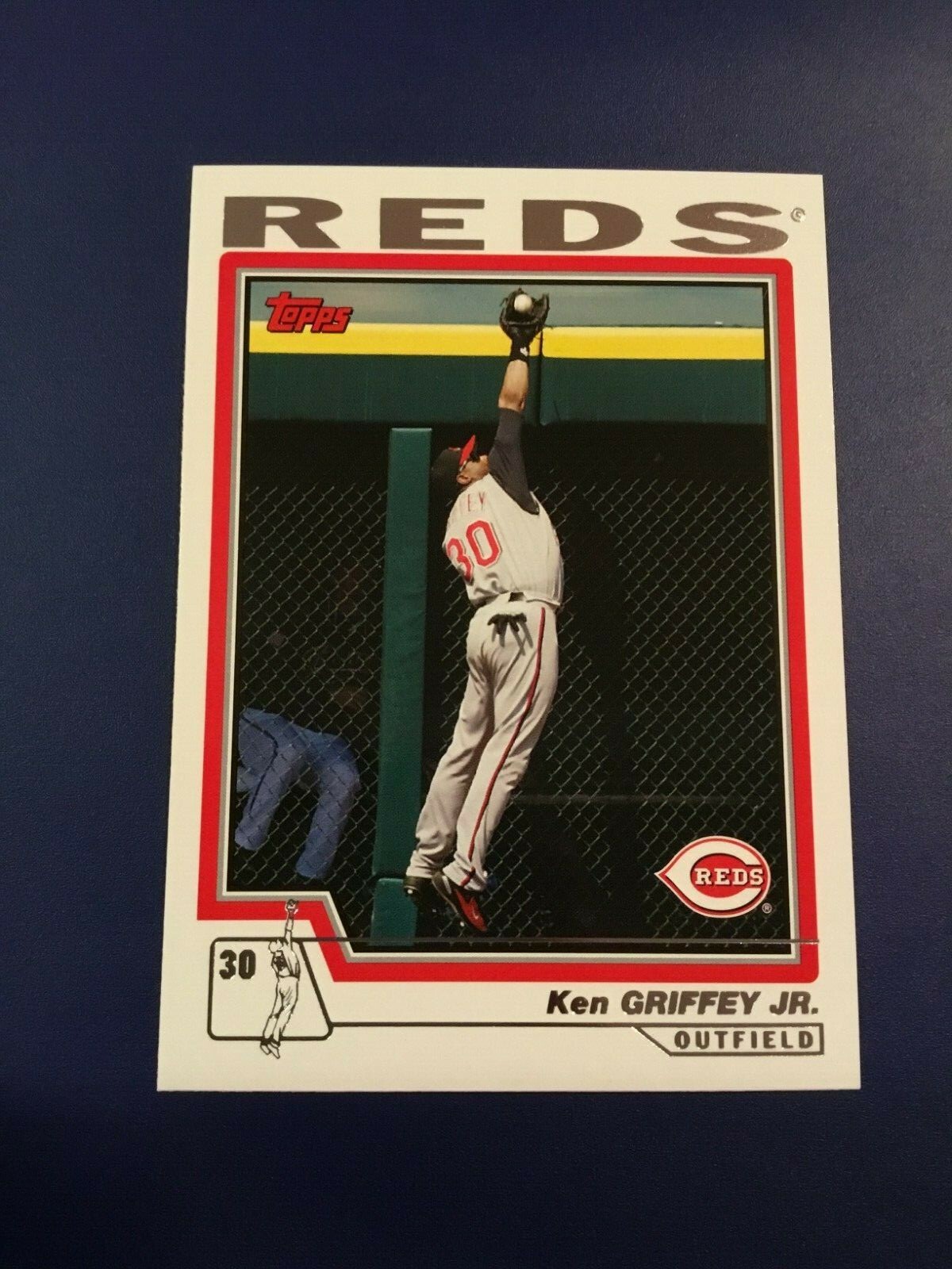 2004 Topps # 510 KEN GRIFFEY JR Cincinnati Reds Baseball