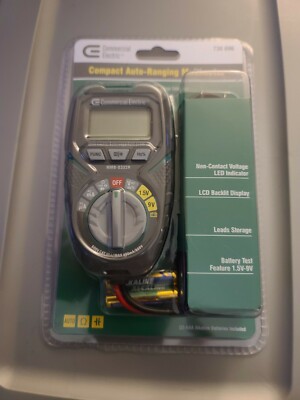 Commercial Electric Compact AutoRanging Multimeter 600V ACDC Voltage REDUCED 10%