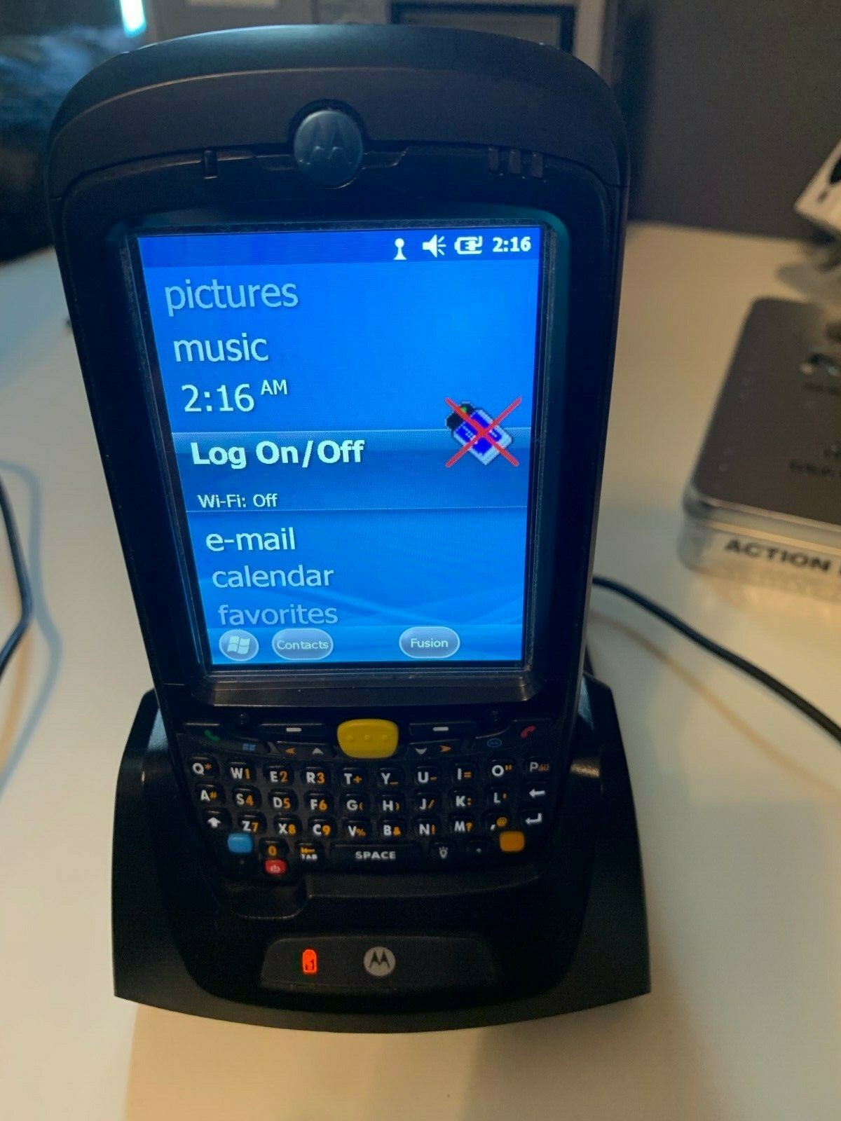 Lot of 2 Symbol Motorola MC55A Wireless Laser Barcode Scanner MC55A0-P20SWQQA9WR