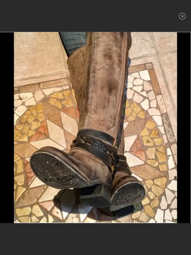 Pre-owned Freebird By Steven 'abbott/aspen' Otk Leather Boot Brown 7 Rare