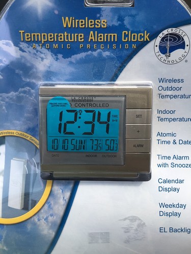 La Crosse Wireless Temperature Alarm Clock NIB Model WS – 8054U ShipSame DayFree