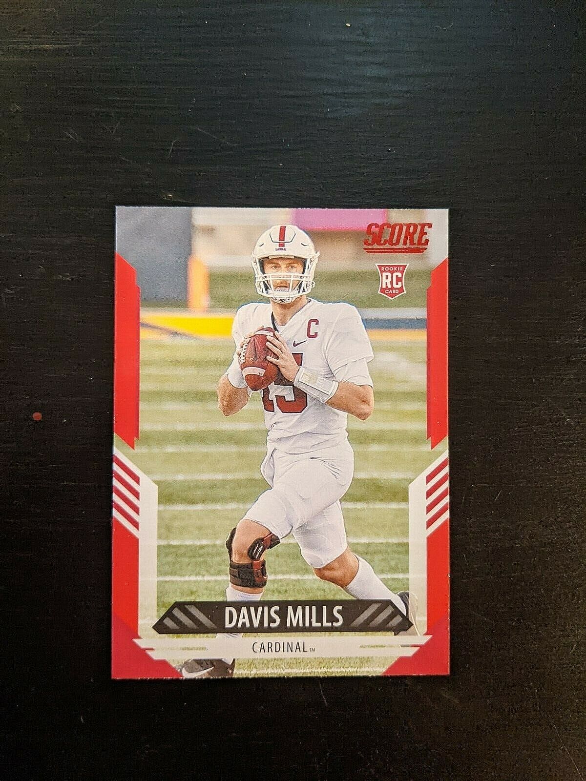 2021 Panini Score Rookie Davis Mills Red Paralle 225/460 Card #363 Houston Tex. rookie card picture