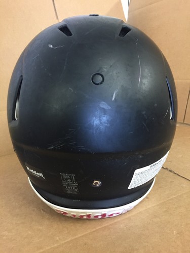 USED RIDDELL SPEED FOOTBALL HELMET - LARGE - FLAT BLACK