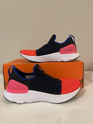 Nike React Phantom Run Flyknit 2 Women’s Running Shoes Sneakers Size 8 Red Blue