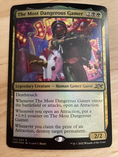 MTG The Most Dangerous Gamer FOIL Unfinity #174/244 Rare NM