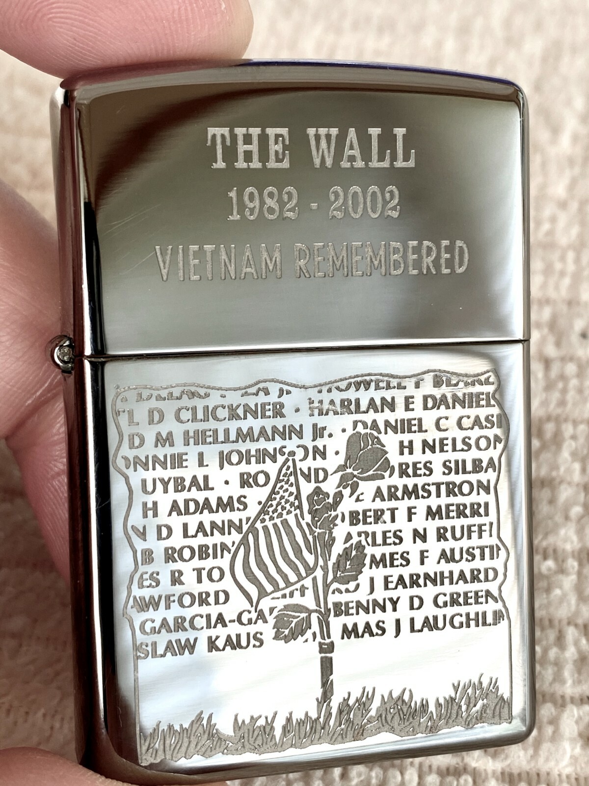 New Rare The Wall 1982-2002 Vietnam Remembered Zippo Lighter | eBay