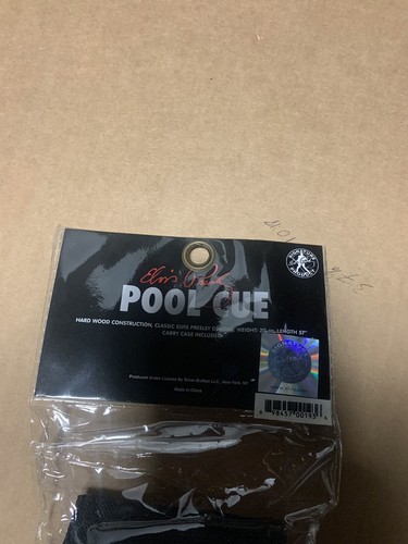 Elvis Red and Black Pool Cue & Carry Case, Weight 20oz,Length 57” Brand New