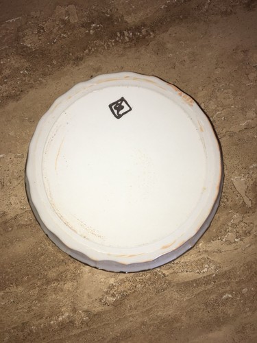 CAT/ PET FOOD BOWL DISH~CERAMIC STONEWARE  7 1/2” Wide 1 3/4” Tall