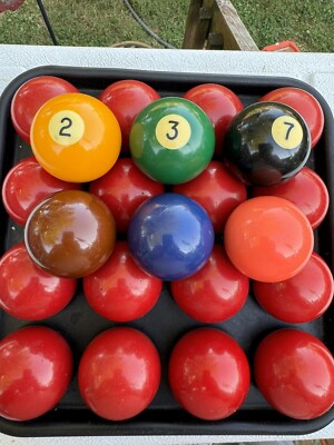 2 1/8'' Numbered Snooker Balls