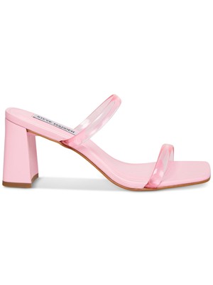 

STEVE MADDEN Женские розовые сандалии с ремешками Lilah Square Toe Block Heel Slip On, Розовый, LILA05S1