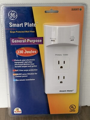 General Electric Smart Plate - Surge Protected Wall Plate - Brand New!