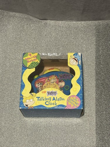 Nickelodeon 1998 Rugrats Talking Alarm Clock R1500 Vintage NEW IN BOX