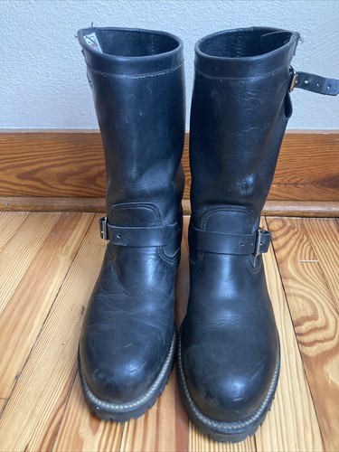 Black Leather 10 Ee Wellington