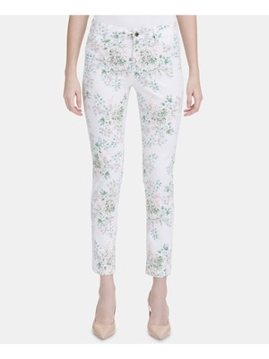 

CALVIN KLEIN Женские белые брюки с цветочным принтом Размер, Белый, M9MKZ249
