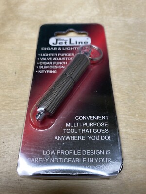 Jetline Cigar and Lighter Tune Up Tool - Keychain - Gunmetal - New