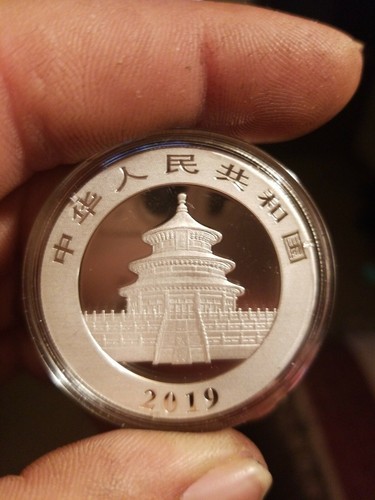 2019 China 30 g Silver Panda ¥10 Coin GEM BU
